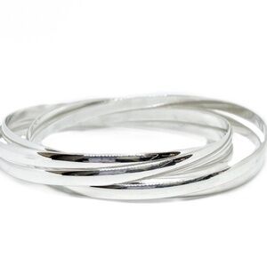 Tiffany Paloma Picasso Melody Interlocking bangle bracelet, size small